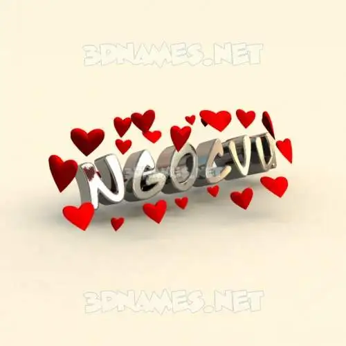 ngocvu in In Love style - 3D name wallpaper ngocvu in In Love style - 3D name wallpaper
