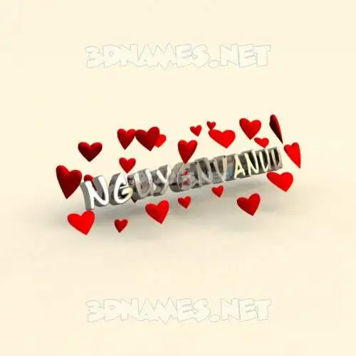 nguyenvanuu in In Love style - 3D name wallpaper