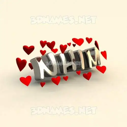 nhim in In Love style - 3D name wallpaper nhim in In Love style - 3D name wallpaper