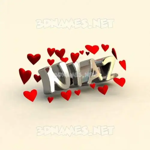 niaz in In Love style - 3D name wallpaper niaz in In Love style - 3D name wallpaper