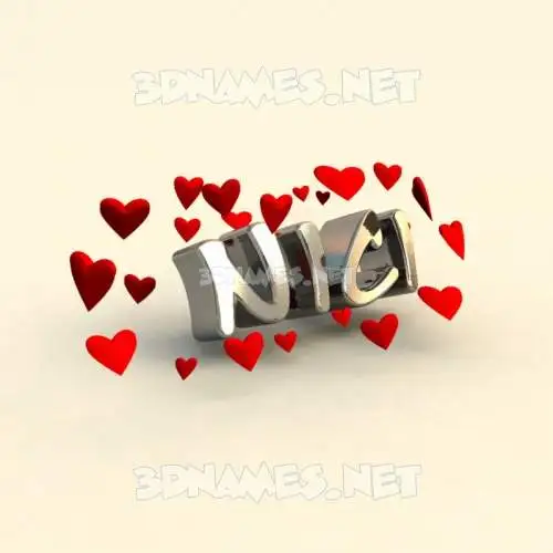 nici in In Love style - 3D name wallpaper nici in In Love style - 3D name wallpaper