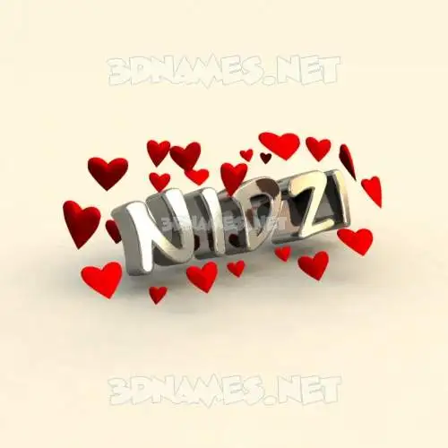 nidzi in In Love style - 3D name wallpaper nidzi in In Love style - 3D name wallpaper