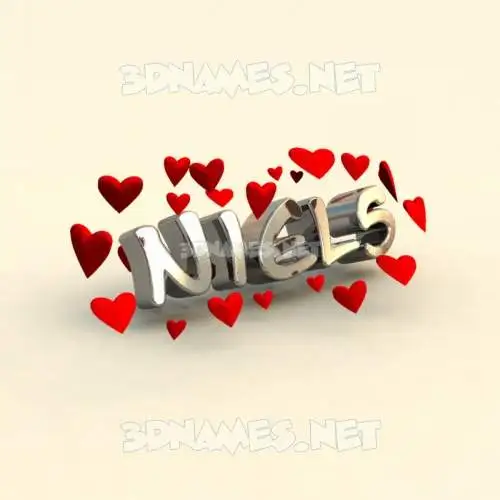 niels in In Love style - 3D name wallpaper niels in In Love style - 3D name wallpaper