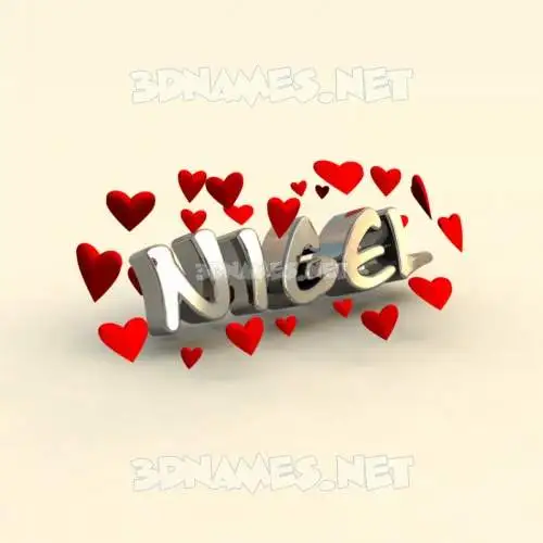 nigel in In Love style - 3D name wallpaper nigel in In Love style - 3D name wallpaper