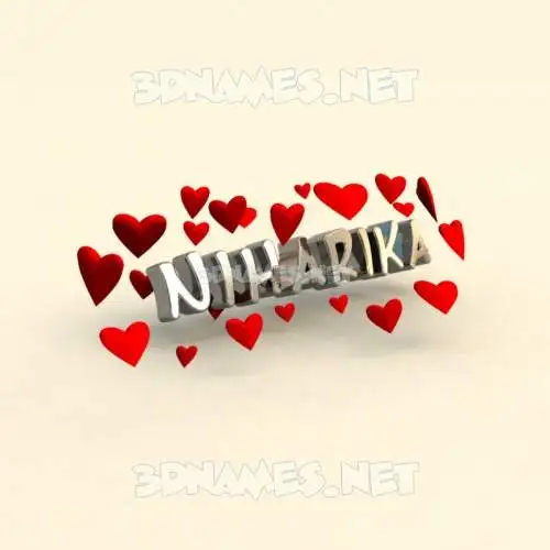 niharika in In Love style - 3D name wallpaper niharika in In Love style - 3D name wallpaper