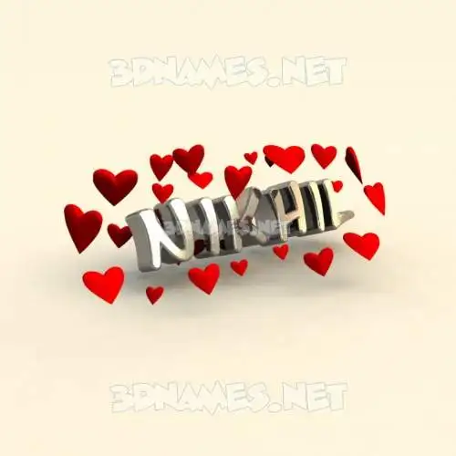 nikhil in In Love style - 3D name wallpaper nikhil in In Love style - 3D name wallpaper