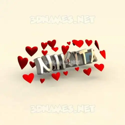 nikita in In Love style - 3D name wallpaper nikita in In Love style - 3D name wallpaper