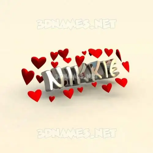 nikkie in In Love style - 3D name wallpaper nikkie in In Love style - 3D name wallpaper