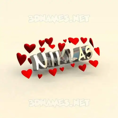 niklas in In Love style - 3D name wallpaper niklas in In Love style - 3D name wallpaper