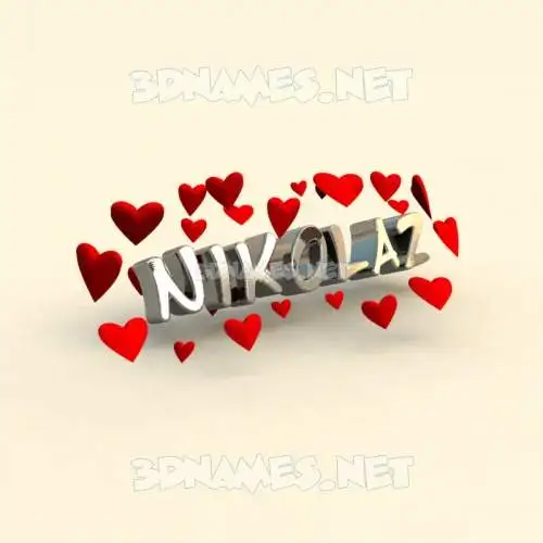 nikolaz in In Love style - 3D name wallpaper nikolaz in In Love style - 3D name wallpaper