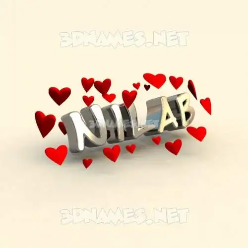 nilab in In Love style - 3D name wallpaper nilab in In Love style - 3D name wallpaper