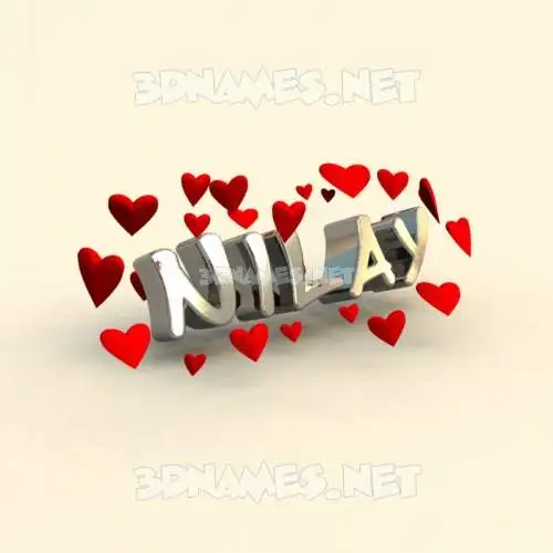 nilay in In Love style - 3D name wallpaper nilay in In Love style - 3D name wallpaper