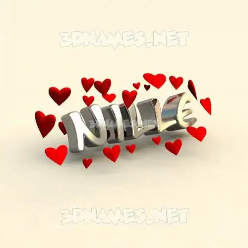 nille in In Love style - 3D name wallpaper nille in In Love style - 3D name wallpaper