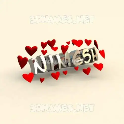 nimesh in In Love style - 3D name wallpaper nimesh in In Love style - 3D name wallpaper