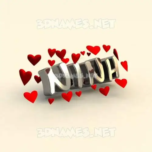 ninh in In Love style - 3D name wallpaper ninh in In Love style - 3D name wallpaper