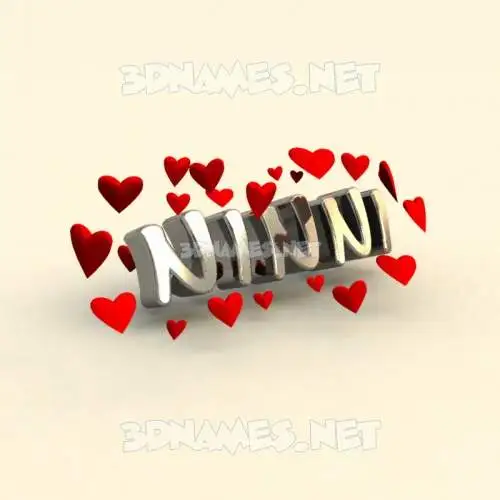 ninni in In Love style - 3D name wallpaper ninni in In Love style - 3D name wallpaper