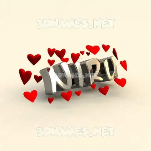 niru in In Love style - 3D name wallpaper niru in In Love style - 3D name wallpaper