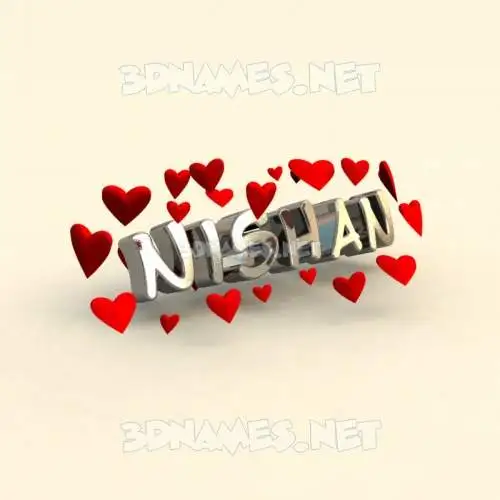 nishan in In Love style - 3D name wallpaper nishan in In Love style - 3D name wallpaper