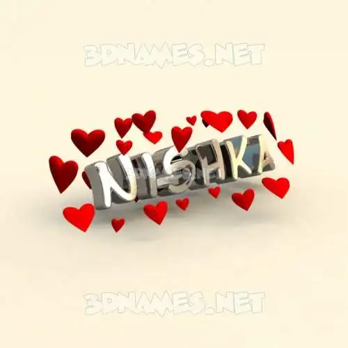 nishka in In Love style - 3D name wallpaper nishka in In Love style - 3D name wallpaper