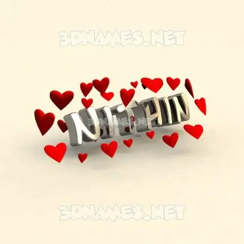 nithin in In Love style - 3D name wallpaper nithin in In Love style - 3D name wallpaper