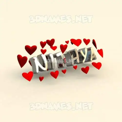 nithya in In Love style - 3D name wallpaper nithya in In Love style - 3D name wallpaper