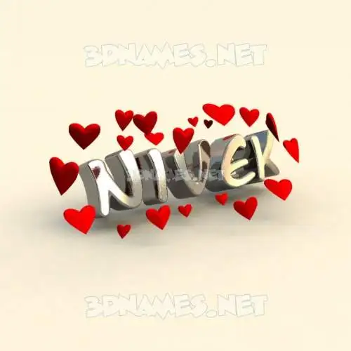 nivek in In Love style - 3D name wallpaper nivek in In Love style - 3D name wallpaper
