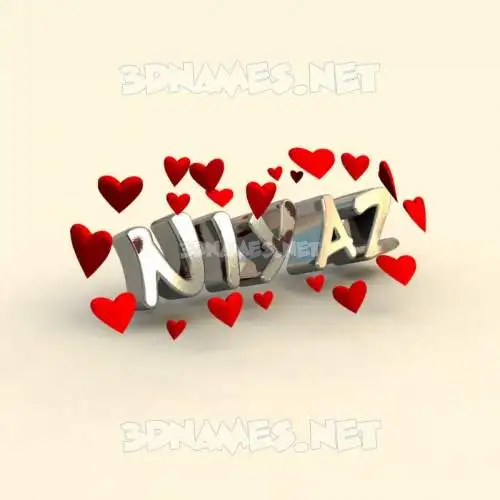 niyaz in In Love style - 3D name wallpaper niyaz in In Love style - 3D name wallpaper