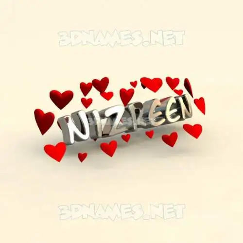 nizreen in In Love style - 3D name wallpaper nizreen in In Love style - 3D name wallpaper
