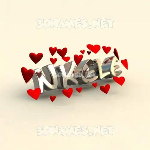 nkele in In Love style - 3D name wallpaper nkele in In Love style - 3D name wallpaper