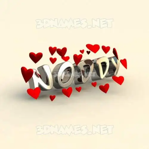 noddy in In Love style - 3D name wallpaper noddy in In Love style - 3D name wallpaper