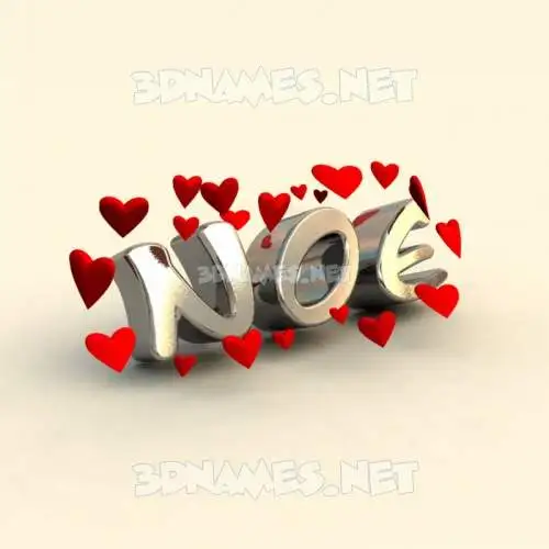 noe in In Love style - 3D name wallpaper noe in In Love style - 3D name wallpaper