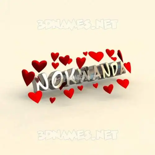 nokwanda in In Love style - 3D name wallpaper nokwanda in In Love style - 3D name wallpaper