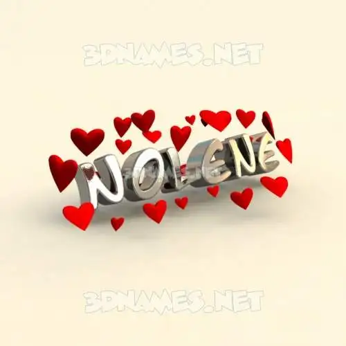 nolene in In Love style - 3D name wallpaper nolene in In Love style - 3D name wallpaper