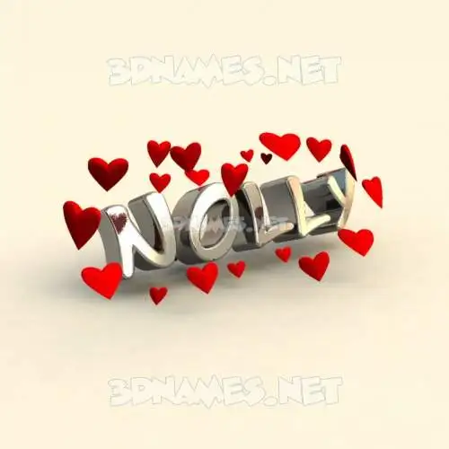 nolly in In Love style - 3D name wallpaper nolly in In Love style - 3D name wallpaper