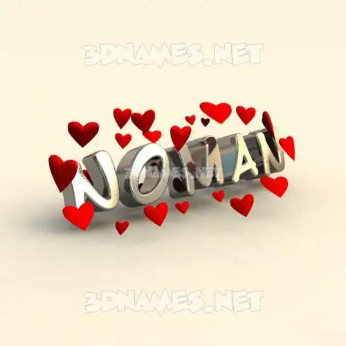 noman in In Love style - 3D name wallpaper noman in In Love style - 3D name wallpaper