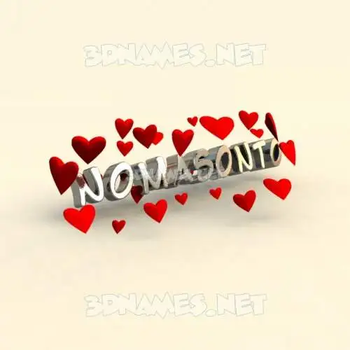 nomasonto in In Love style - 3D name wallpaper nomasonto in In Love style - 3D name wallpaper