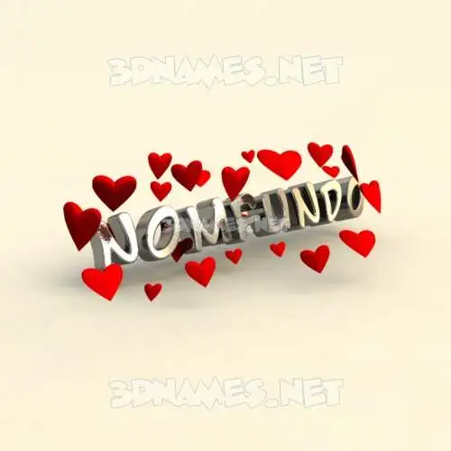 nomfundo in In Love style - 3D name wallpaper nomfundo in In Love style - 3D name wallpaper
