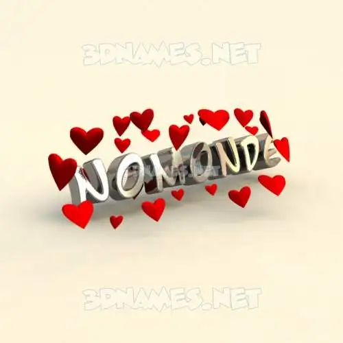 nomonde in In Love style - 3D name wallpaper nomonde in In Love style - 3D name wallpaper
