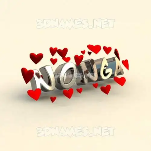 nonga in In Love style - 3D name wallpaper nonga in In Love style - 3D name wallpaper