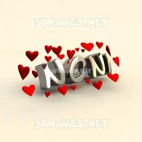 noni in In Love style - 3D name wallpaper noni in In Love style - 3D name wallpaper
