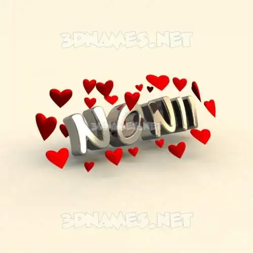 nonii in In Love style - 3D name wallpaper nonii in In Love style - 3D name wallpaper