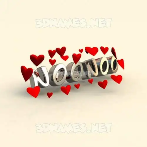 noonoo in In Love style - 3D name wallpaper noonoo in In Love style - 3D name wallpaper