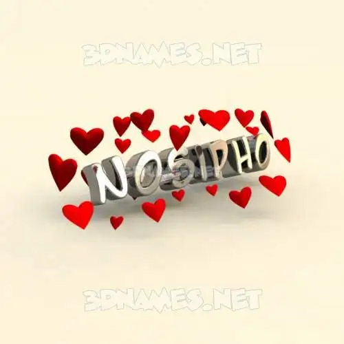 nosipho in In Love style - 3D name wallpaper nosipho in In Love style - 3D name wallpaper