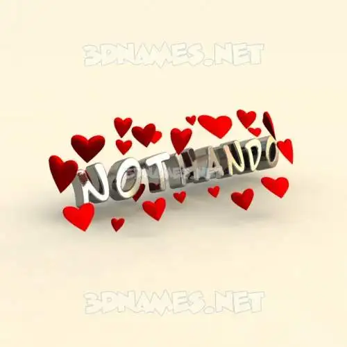 nothando in In Love style - 3D name wallpaper nothando in In Love style - 3D name wallpaper