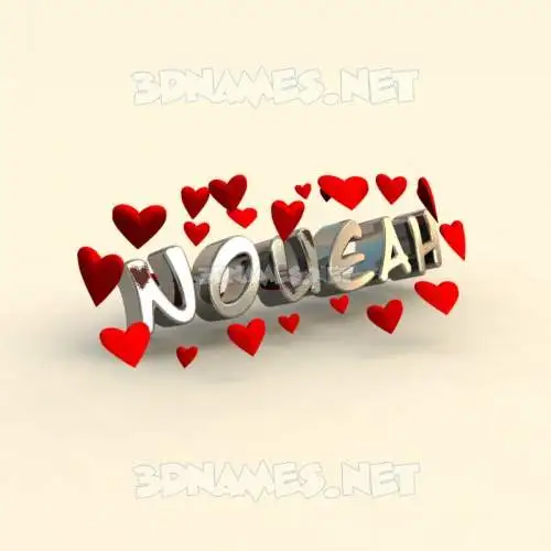 noueah in In Love style - 3D name wallpaper noueah in In Love style - 3D name wallpaper