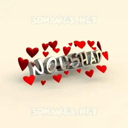 noushad in In Love style - 3D name wallpaper noushad in In Love style - 3D name wallpaper