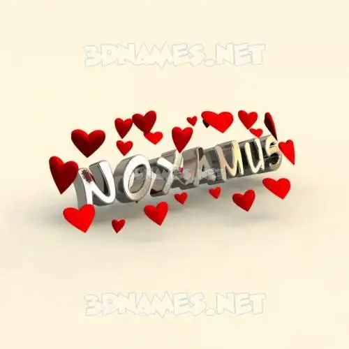 noxamus in In Love style - 3D name wallpaper noxamus in In Love style - 3D name wallpaper
