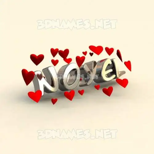 noyel in In Love style - 3D name wallpaper noyel in In Love style - 3D name wallpaper