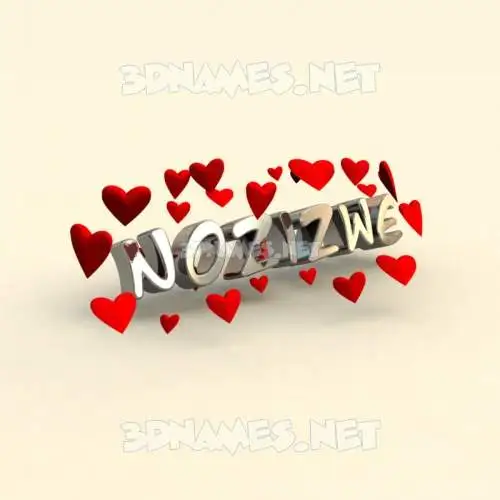 nozizwe in In Love style - 3D name wallpaper nozizwe in In Love style - 3D name wallpaper