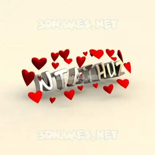 ntathuz in In Love style - 3D name wallpaper ntathuz in In Love style - 3D name wallpaper
